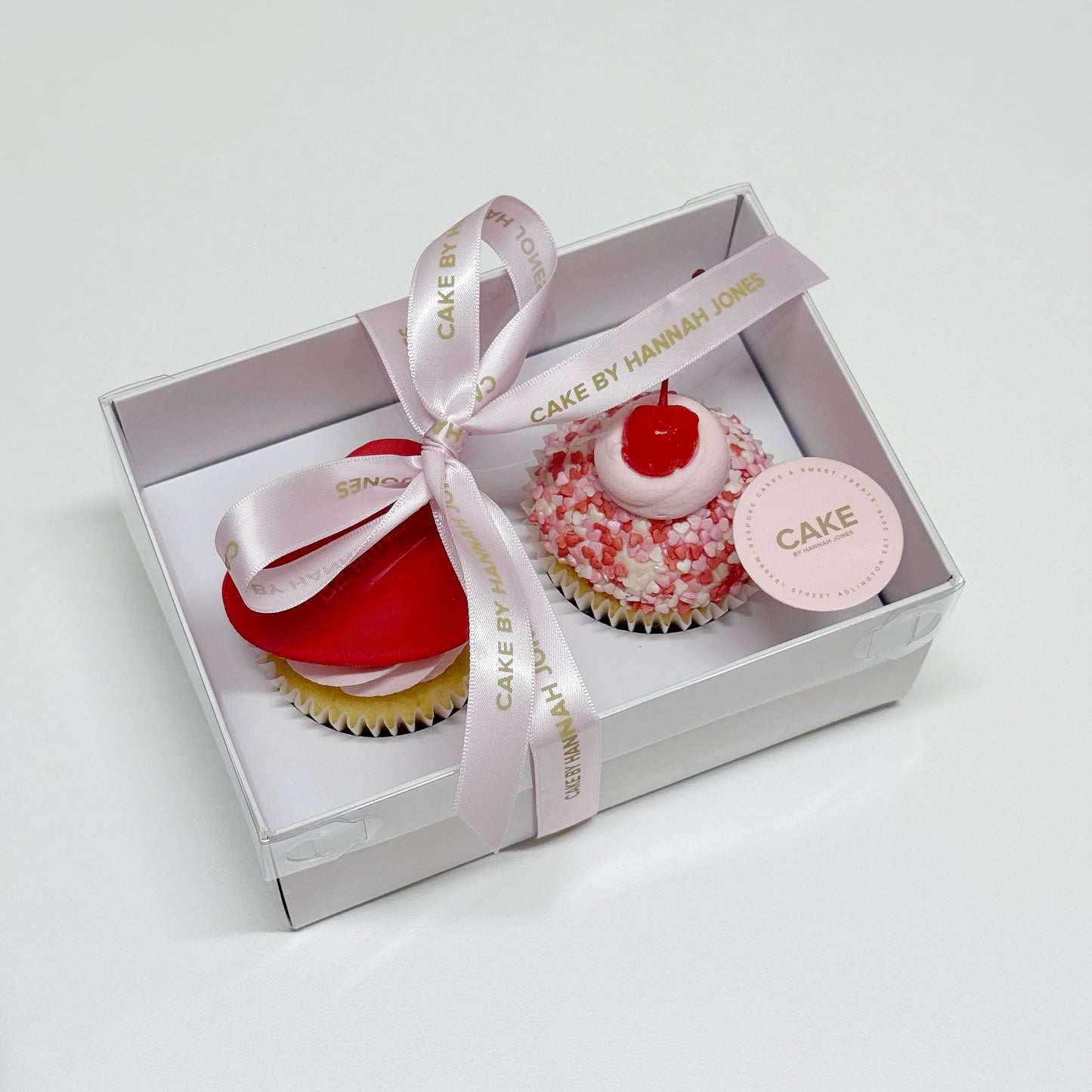 Cherry Cupcake Duo Gift Box | Valentines at CAKE