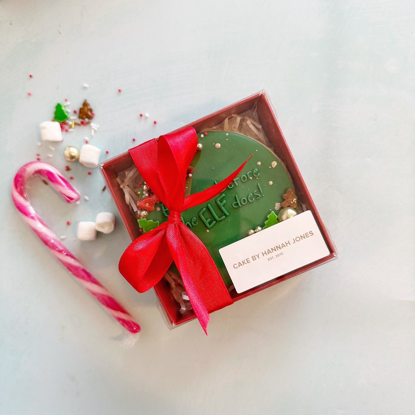 Elf Individual Cookie Gift Box