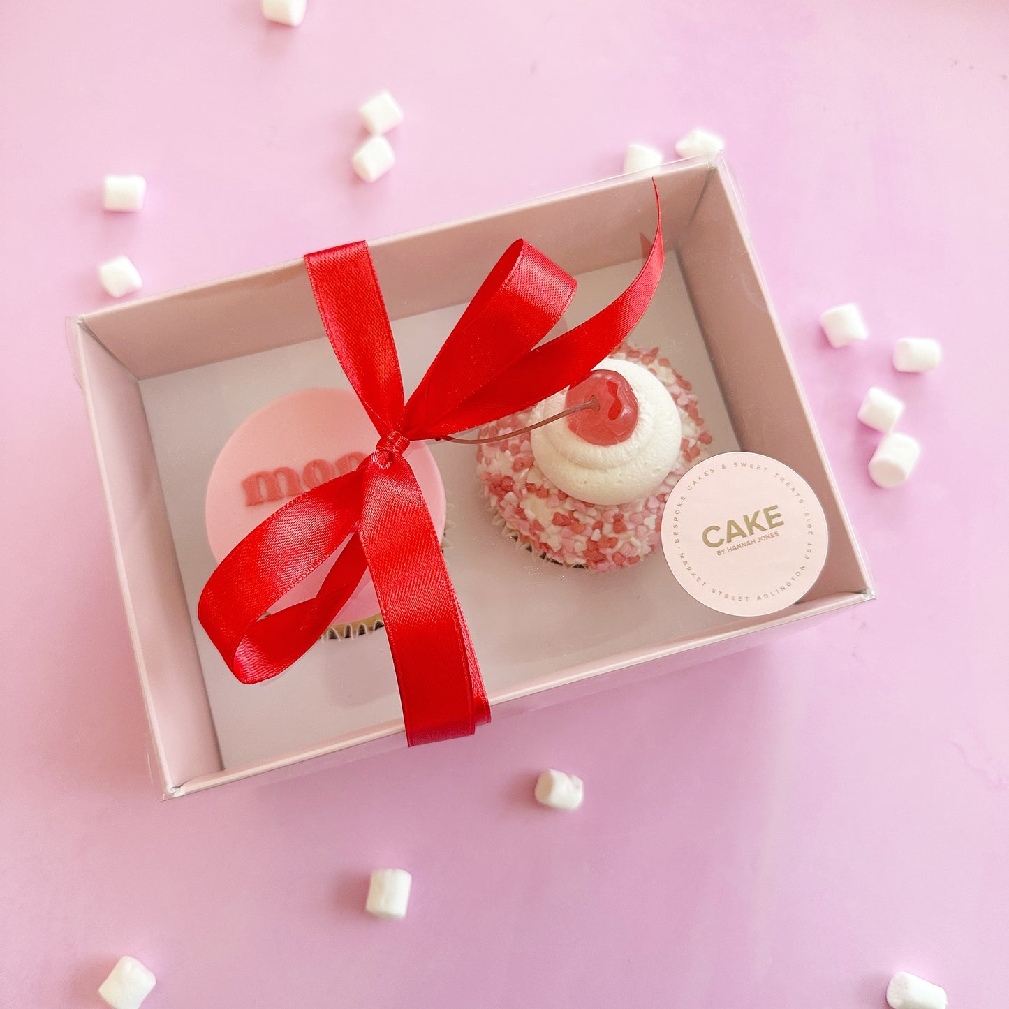 Cherry Cupcake Duo Gift Box | Valentines at CAKE