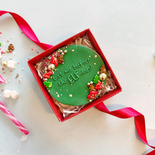 Elf Individual Cookie Gift Box - POSTAL AVAILABLE