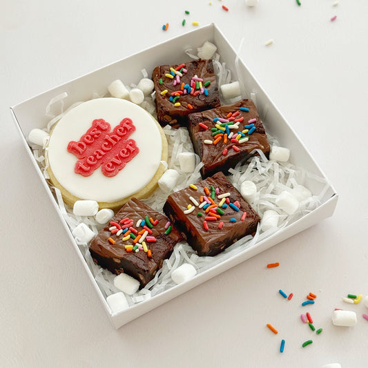 Teacher Cookie & Brownie Gift Box | CAKE by Hannah Jones - POSTAL AVAILABLE