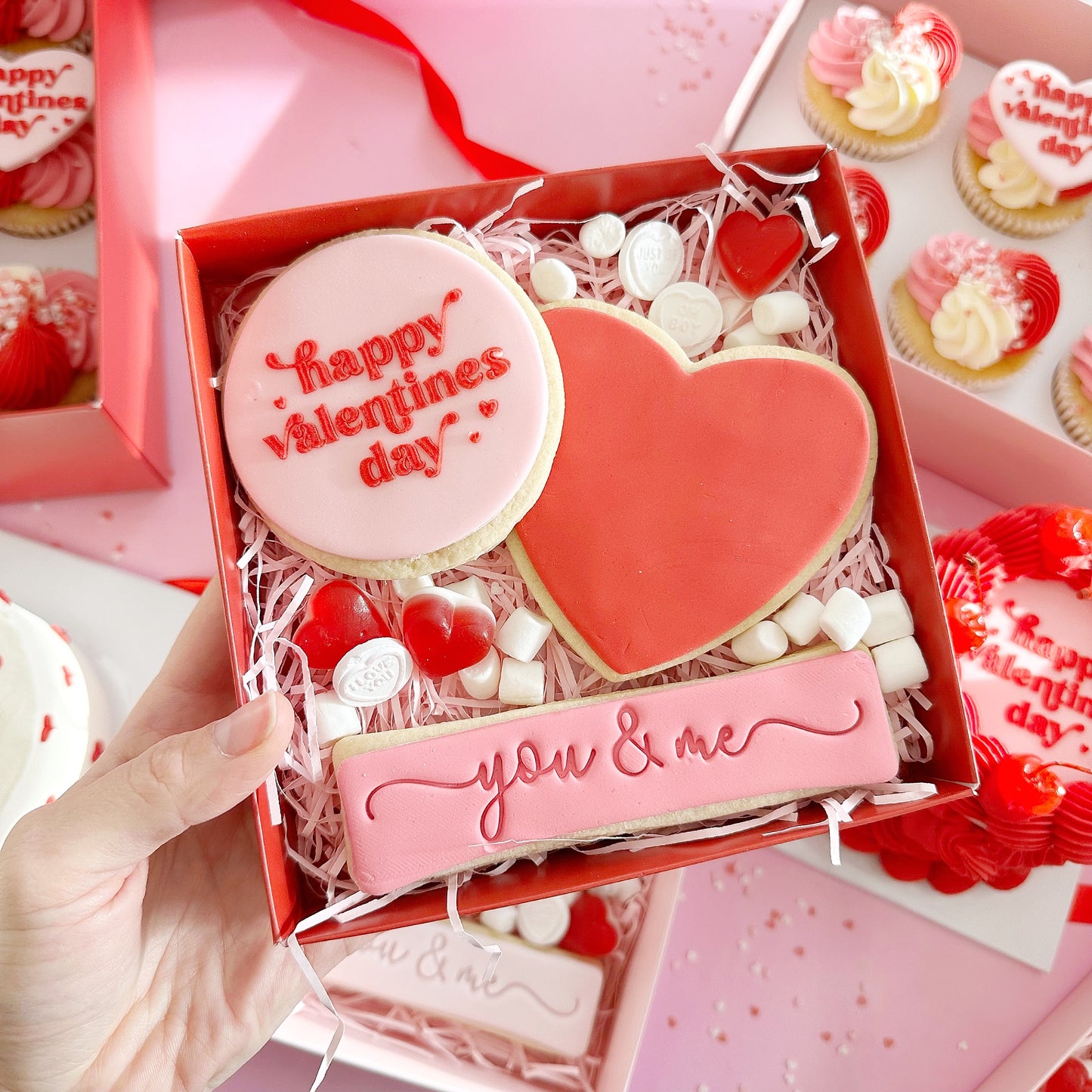 Valentines Sugar Cookie Box - POSTAL AVAILABLE