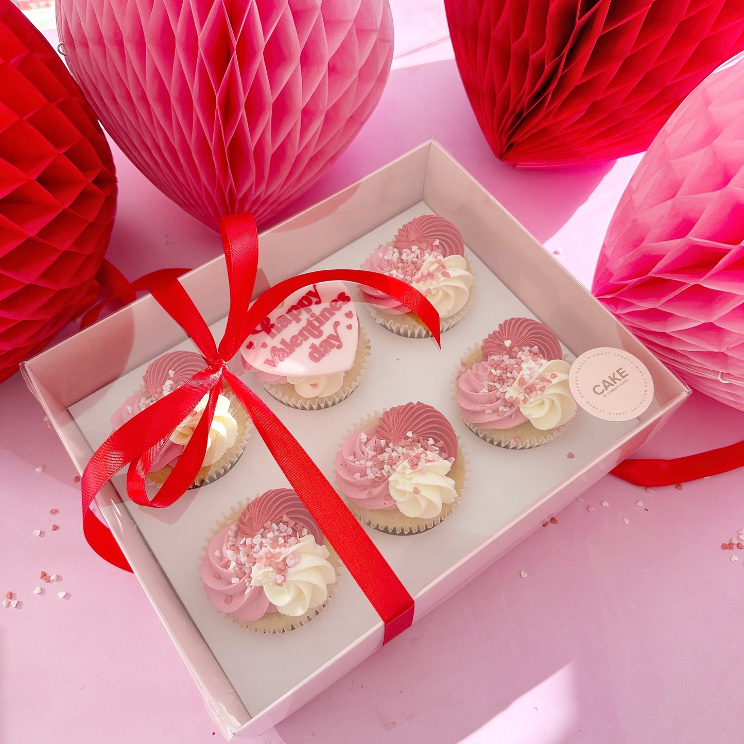 Valentines Large Cupcake Box