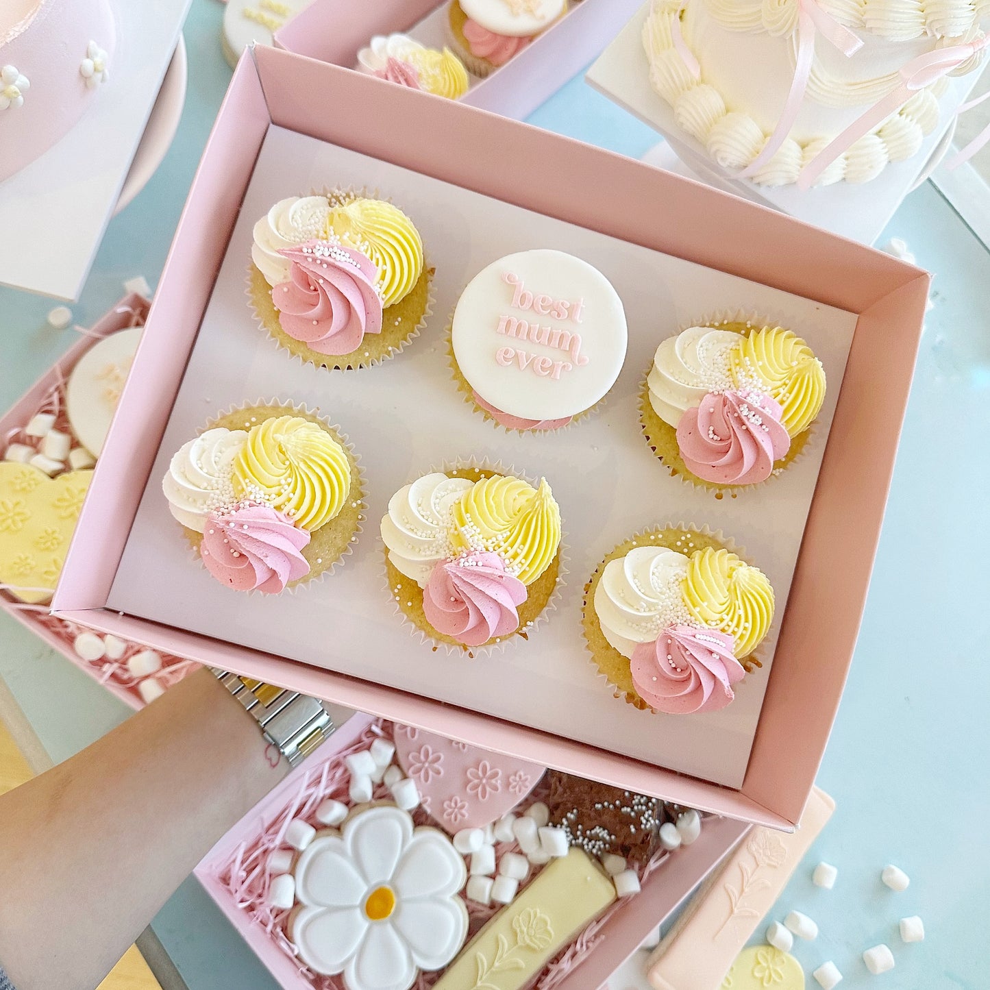 Mothers Day Large Cupcake Box